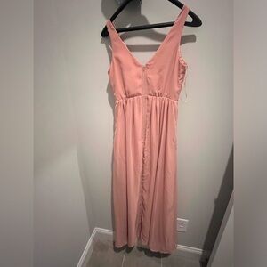 Birdy Grey Pink Sleeveless V-Neck Sundress